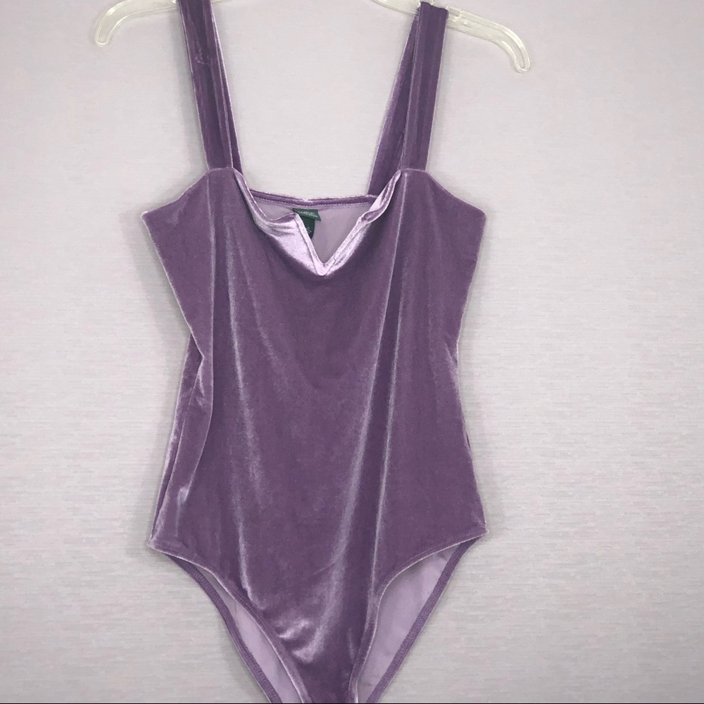 Wild Fable Purple Velvet Body Suit! SZ M